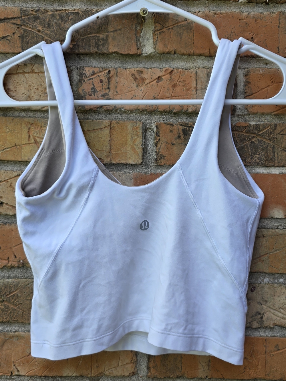 lululemon athletica White V-Neck Crop Tank - Picture 5 of 7